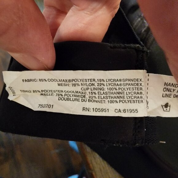 Natori Gravity Contour Underwire Sports Bra Black 32G - Picture 14 of 15